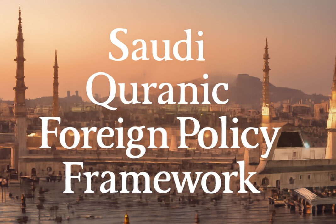 Foreign Policy Framework for Saudi Arabia: Embodying Leadership of the Two Holy Mosques